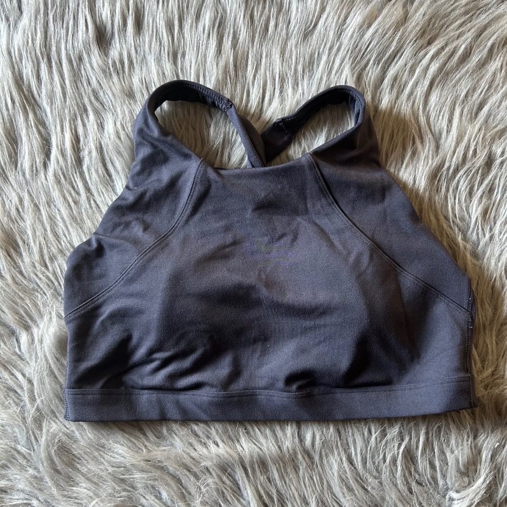 All In Motion Wireless Sports Bra Womens Size Large Gray Crossback Wirefree